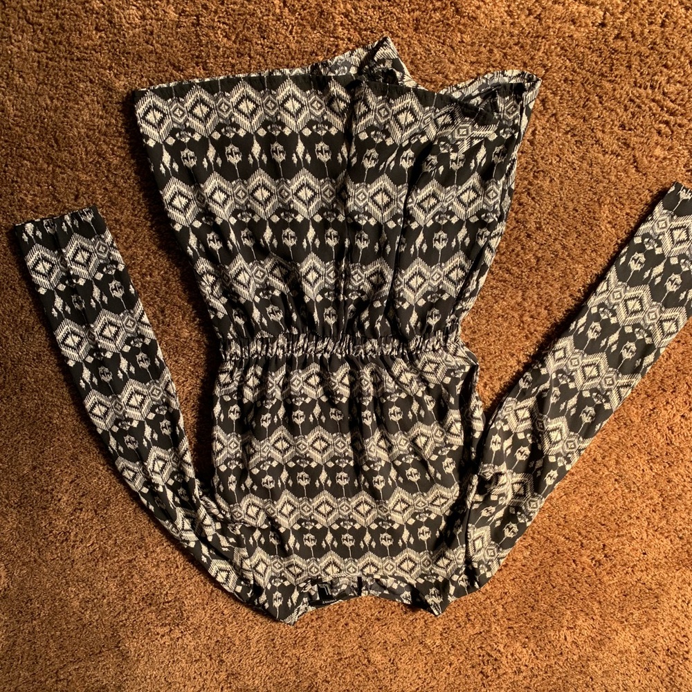 Black and White Romper